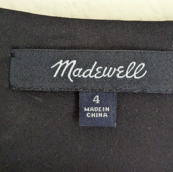 Madewell Black Floral Mini Dress - Picture 2 of 7